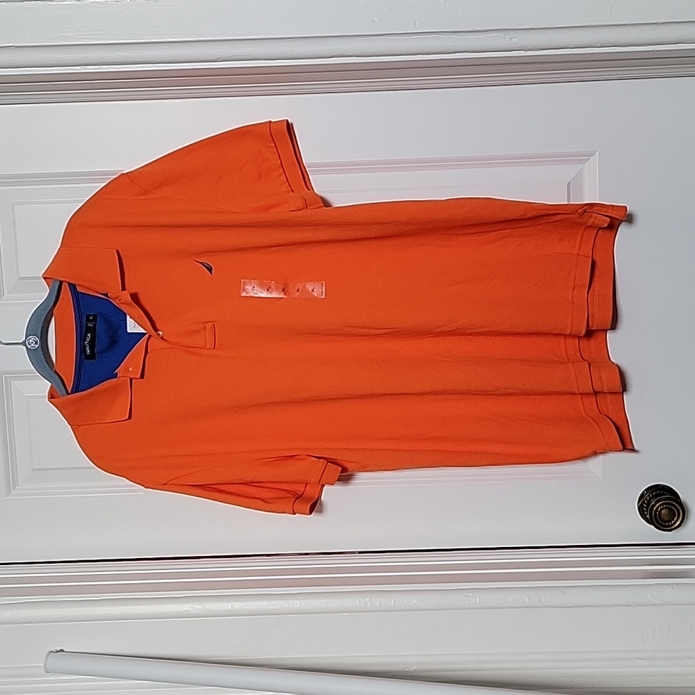 NWT Nautica polo shirt, size XL in orange